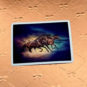 Horsey Clouds Art Equestrian Horse Girl CowGirl Single Decor Sticker